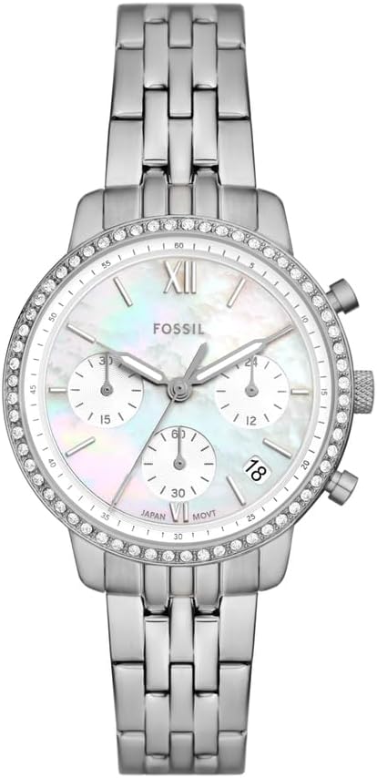 Fossil Neutra Watch for Women, Chronograph movement with Stainless steel or Leather Strap