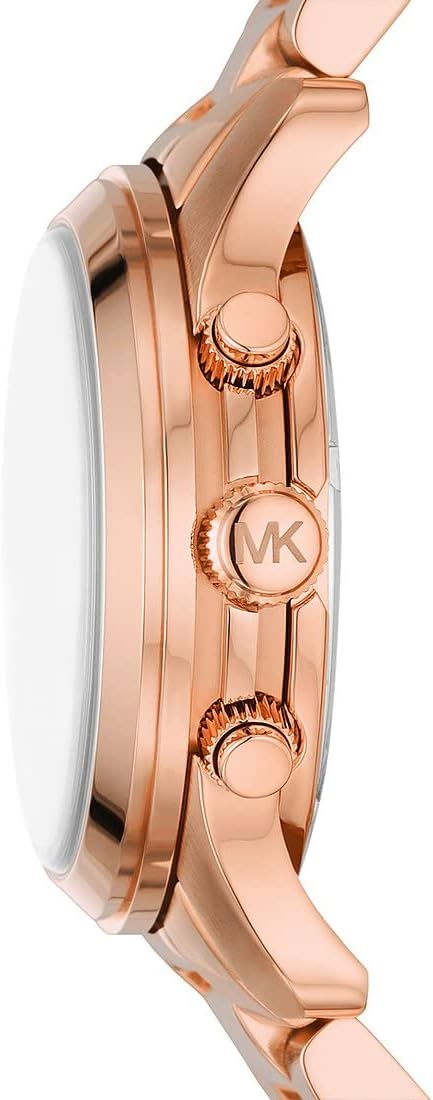 Michael Kors Horloge voor dames Runway, Chronograaf uurwerk, Roestvrij stalen horloge, 38mm kastgrootte