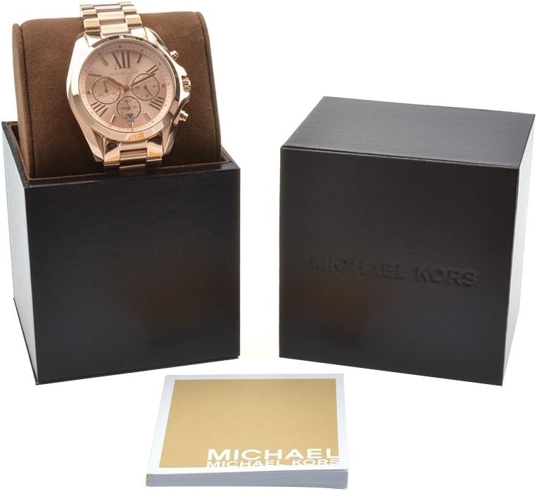 Michael Kors Brecken Horloge voor heren, uurwerk met chronograaf en roestvrij stalen of lederen band