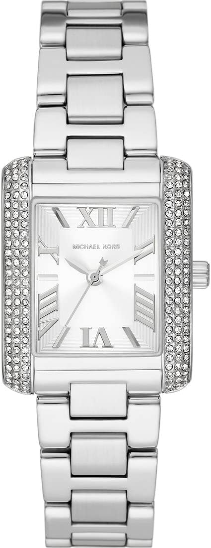 Michael Kors Emery dameshorloge, kwartsuurwerk met horlogeband van roestvrij staal of leder
