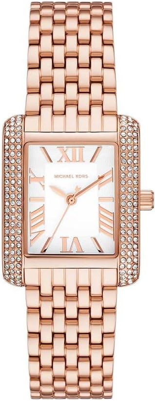 Michael Kors Emery dameshorloge, kwartsuurwerk met horlogeband van roestvrij staal of leder