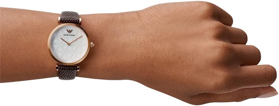 Emporio Armani Analoog kwartshorloge voor dames AR1990, Riemen.