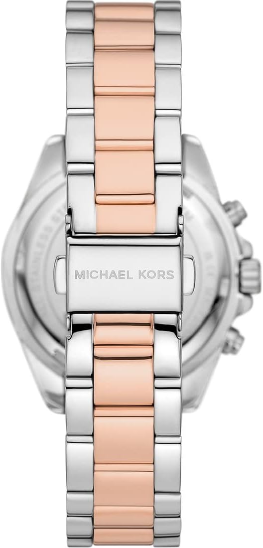Michael Kors Brecken Horloge voor heren, uurwerk met chronograaf en roestvrij stalen of lederen band