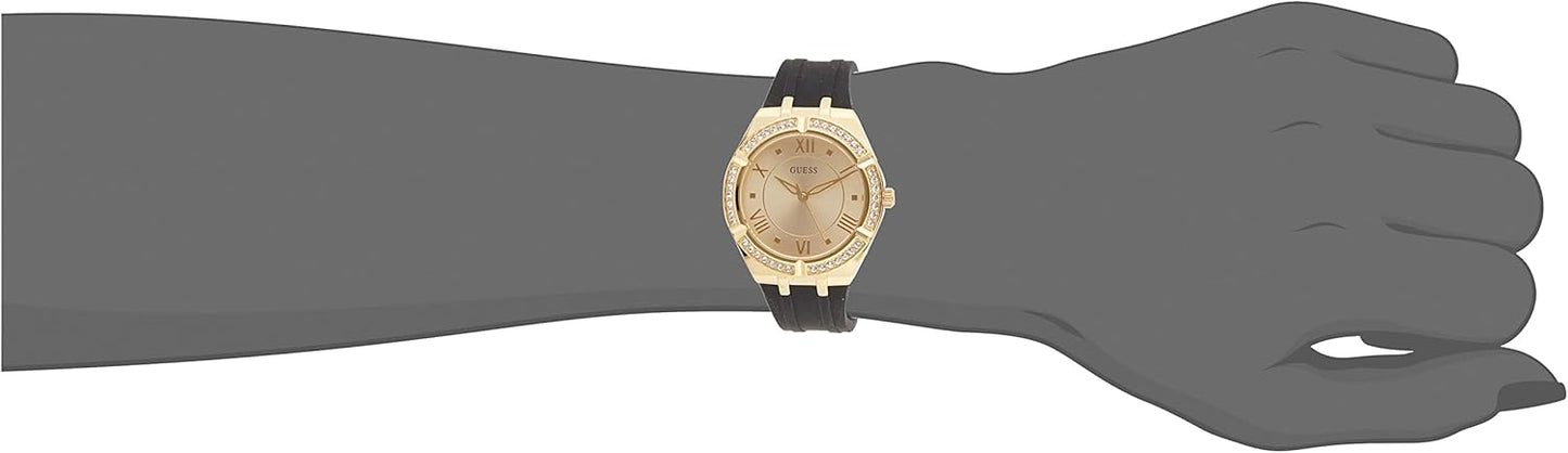 Guess 36 mm Crystal Accented Watch, zilver, eenheidsmaat