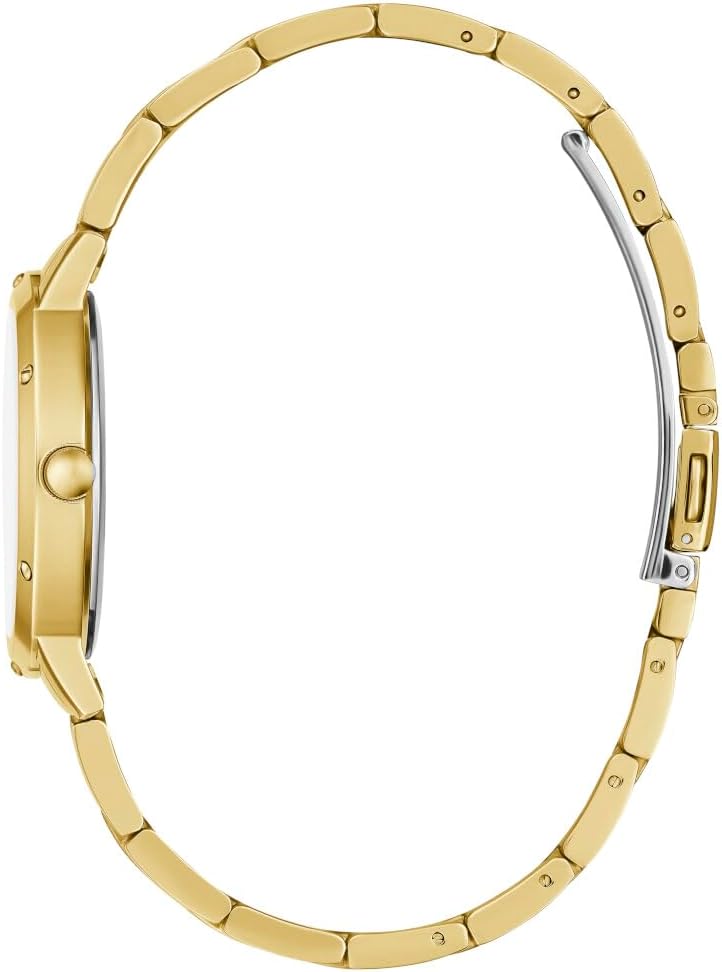 GUESS Dameshorloge polshorloge Dawn GW0404L4 roestvrij staal goud, blauw, Modern