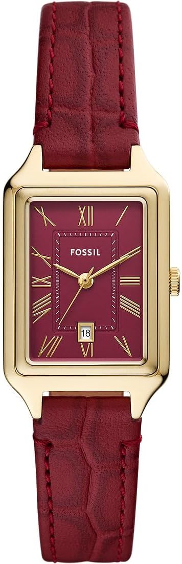 Fossil Raquel Horloge voor dames, quartz uurwerk met roestvrij stalen of leren band,