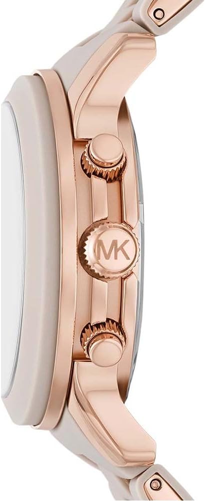 Michael Kors Horloge voor dames Runway, Chronograaf uurwerk, Roestvrij stalen horloge, 38mm kastgrootte
