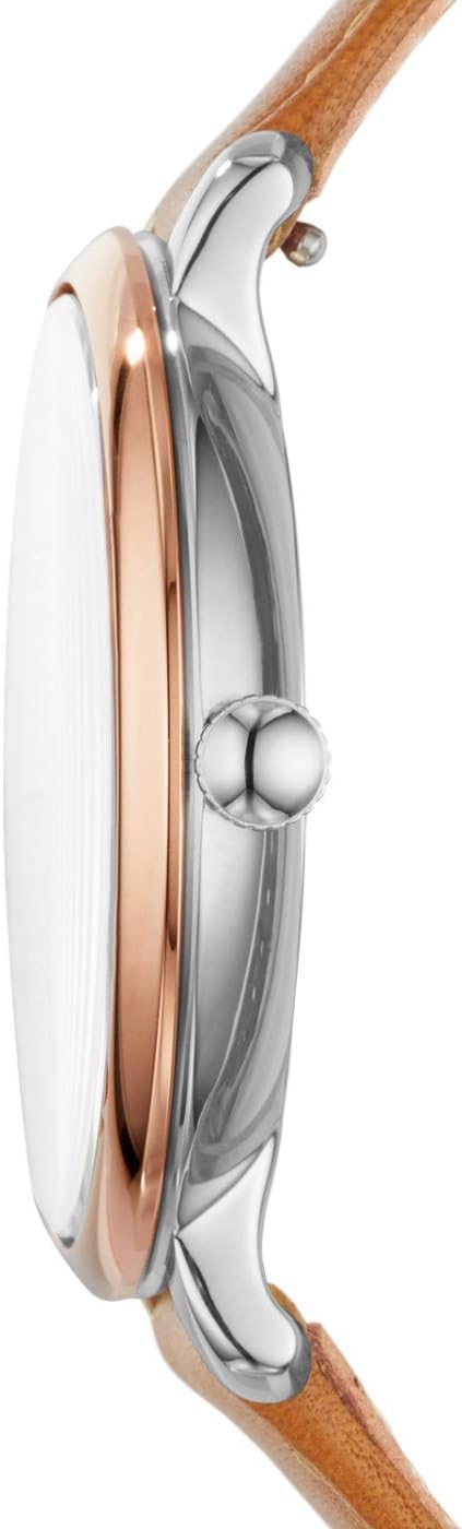 Fossil Jacqueline Watch for Women, Quartz movement with Stainless steel and leather Strap
