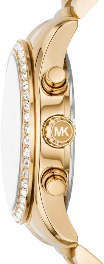 Michael Kors Lexington Horloge voor dames, uurwerk met roestvrij stalen of lederen band