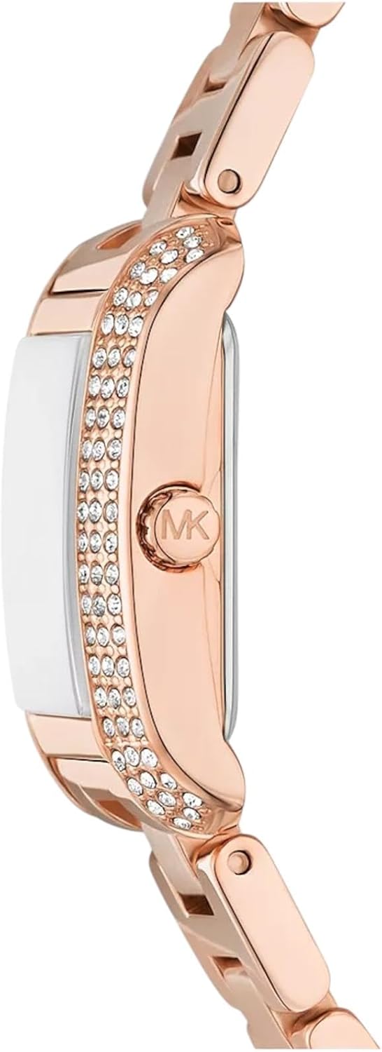 Michael Kors Emery dameshorloge, kwartsuurwerk met horlogeband van roestvrij staal of leder