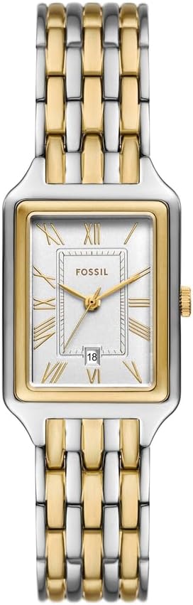 FOSSIL Raquel horloge voor dames, Quartz uurwerk met drie wijzers en een roestvrij stalen band