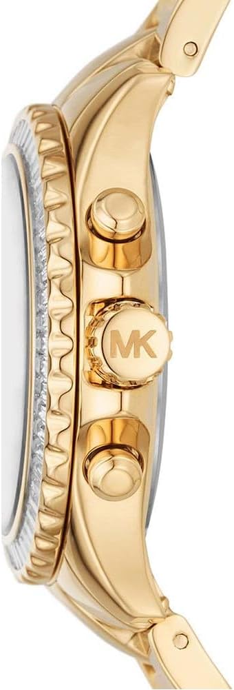 Michael Kors Everest Horloge voor dames, Quartz uurwerk met chronograaf en roestvrij stalen of siliconen band