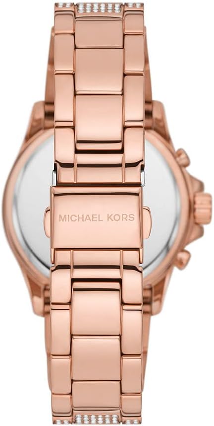 Michael Kors Everest Horloge voor dames, Quartz uurwerk met chronograaf en roestvrij stalen of siliconen band