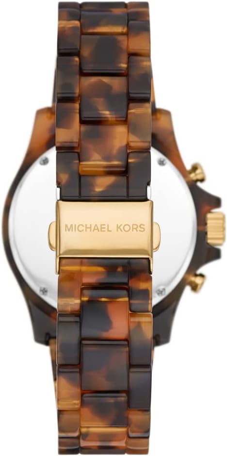 Michael Kors Everest Horloge voor dames, Quartz uurwerk met chronograaf en roestvrij stalen of siliconen band