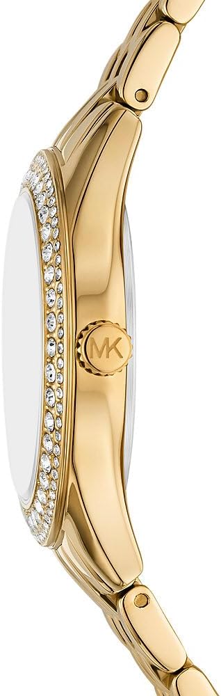 Michael Kors Vrouwen Analoge Quartz Horloge Met Roestvrij Stalen Band MK4870, Goud, armband