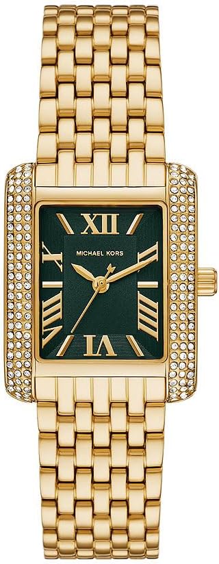 Michael Kors Emery dameshorloge, kwartsuurwerk met horlogeband van roestvrij staal of leder