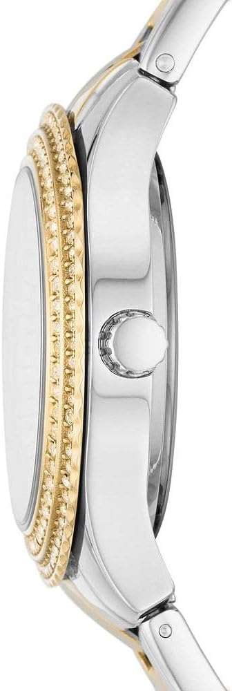Fossil Stella Horloge voor dames, kwartsuurwerk met roestvrij stalen of leren band