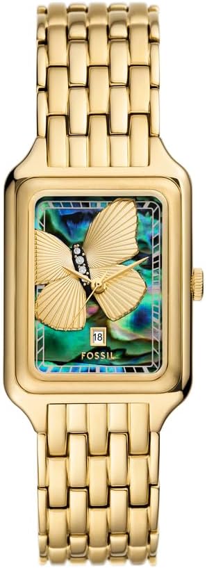 FOSSIL Raquel horloge voor dames, Quartz uurwerk met drie wijzers en een roestvrij stalen band
