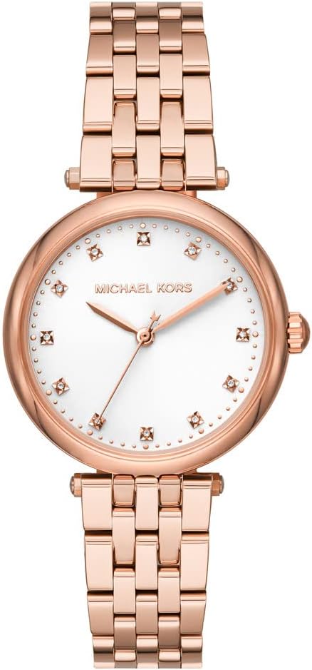 Michael Kors Darci horloge voor dames, uurwerk met roestvrij stalen of lederen band