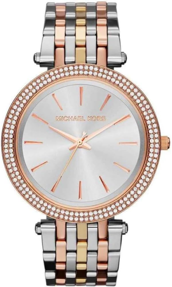 Michael Kors Darci horloge voor dames, uurwerk met roestvrij stalen of lederen band