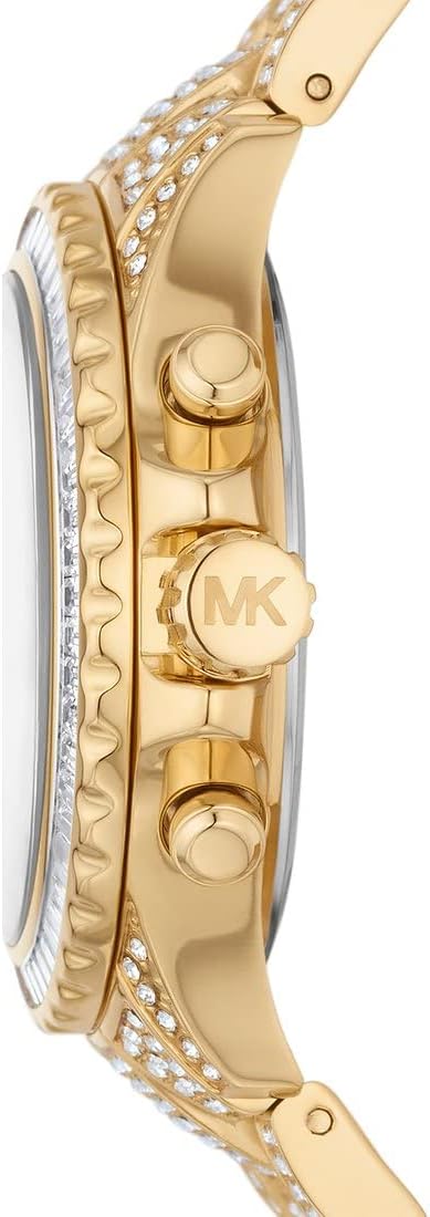 Michael Kors Everest Horloge voor dames, Quartz uurwerk met chronograaf en roestvrij stalen of siliconen band