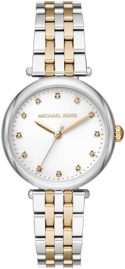 Michael Kors Darci horloge voor dames, uurwerk met roestvrij stalen of lederen band