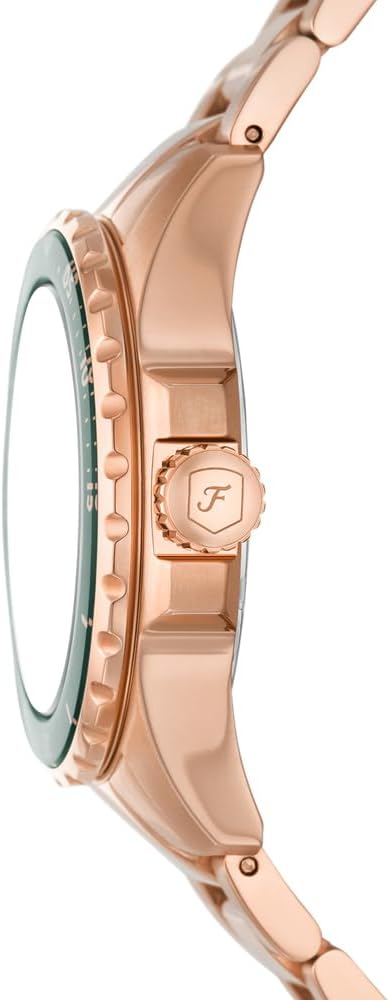 Fossil Blue dive Watch for Women, Quartz movement with Stainless steel or Leather Strap