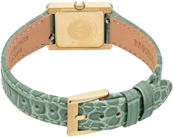 Emporio Armani horloge voor dames, kwartsuurwerk en kastmaat 31 mm met roestvrij stalen, lederen of siliconen band