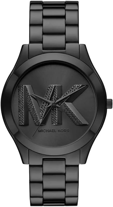 Michael Kors Reloj Slim Runway para mujer, 42 mm, movimiento de cuarzo a tres agujas con correa de acero inoxidable