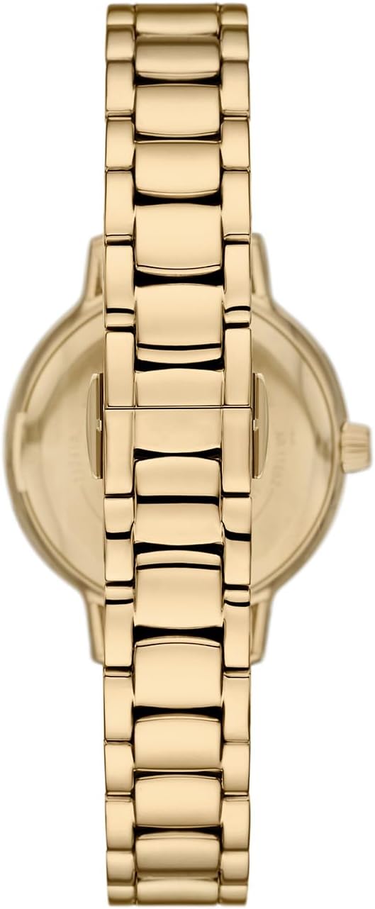 Emporio Armani Horloge Voor Dames, Driehandig Quartz uurwerk en 32mm kastmaat met roestvrij stalen, lederen of siliconen band