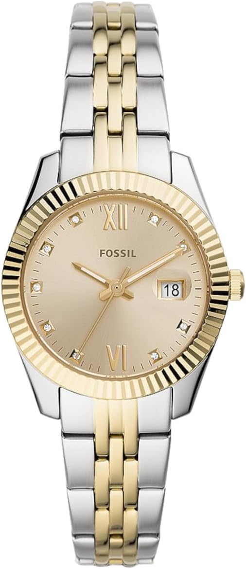 Fossil Scarlette Watch for Women,Quartz movement with Stainless steel or Leather Strap