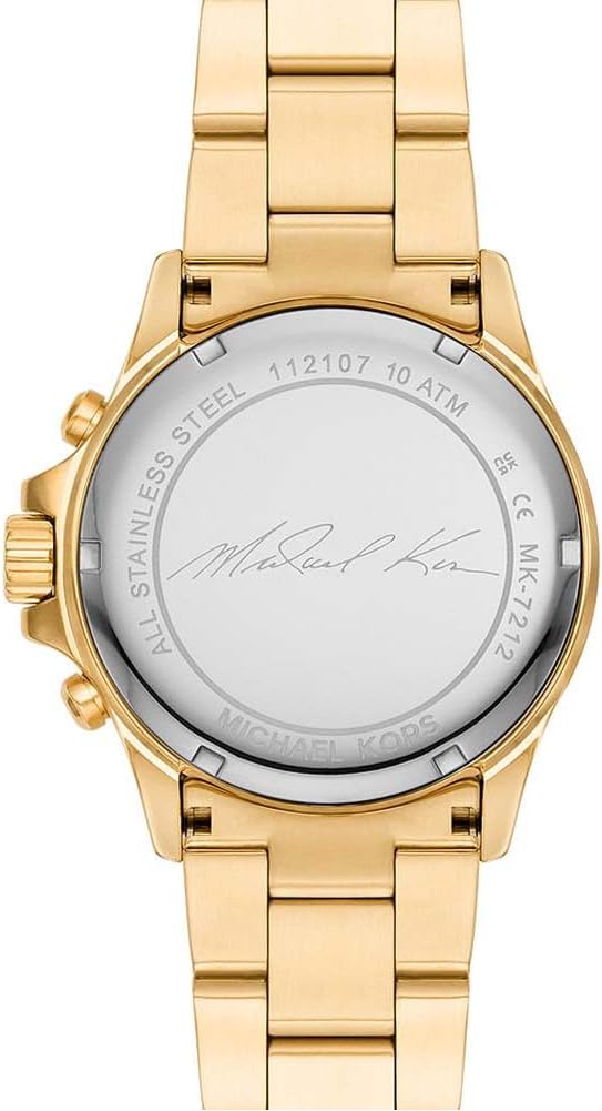 Michael Kors Everest Horloge voor dames, Quartz uurwerk met chronograaf en roestvrij stalen of siliconen band