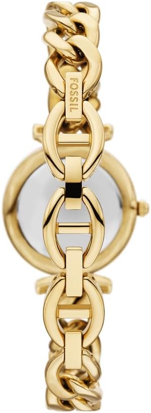 FOSSIL Carlie horloge voor dames, kwarts driehandig uurwerk met roestvrij stalen band