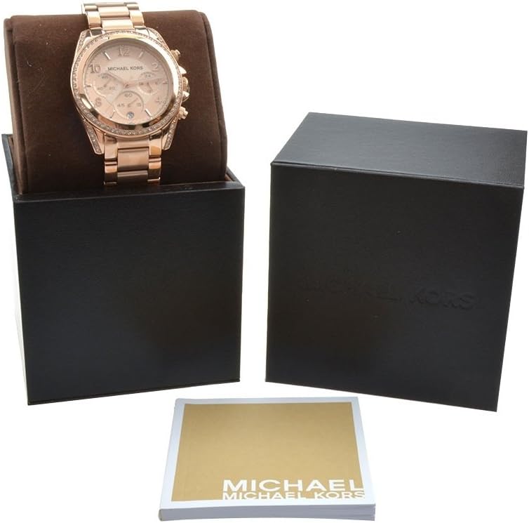 Michael Kors dames Blair Chronograph, Gold-Tone roestvrijstalen horloge