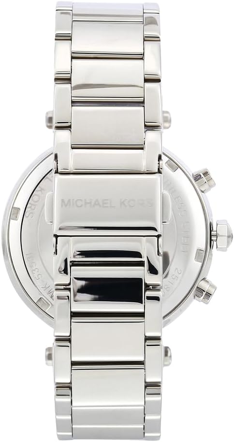 Michael Kors Parker Horloge voor dames, uurwerk chronograaf met roestvrij stalen of lederen band