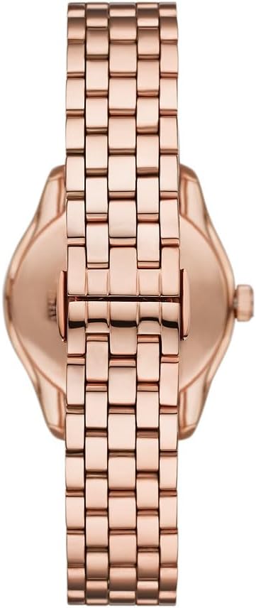 Emporio Armani Horloge Voor Dames, Driehandig Quartz uurwerk en 32mm kastmaat met roestvrij stalen, lederen of siliconen band