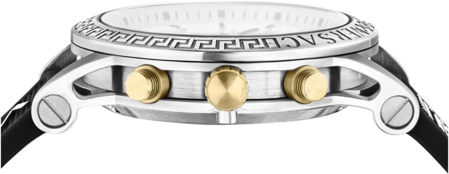 Versace Dames analoog digitaal automatisch horloge met armband S0373531, Meerkleurig, Riemen.