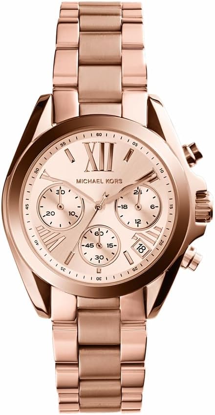 Michael Kors Brecken Horloge voor heren, uurwerk met chronograaf en roestvrij stalen of lederen band