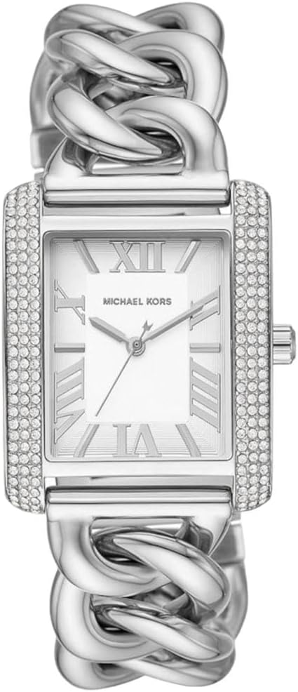Michael Kors Emery dameshorloge, kwartsuurwerk met horlogeband van roestvrij staal of leder