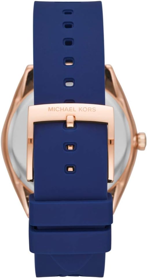 Michael Kors Janelle horloge voor dames, Kwarts uurwerk met drie wijzers en roestvrij stalen of siliconen horlogeband
