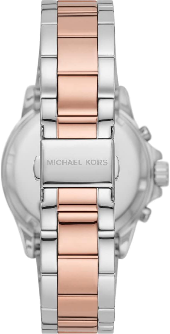 Michael Kors Everest Horloge voor dames, Quartz uurwerk met chronograaf en roestvrij stalen of siliconen band