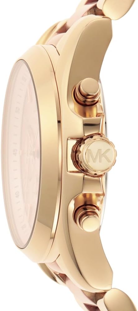 Michael Kors Brecken Horloge voor heren, uurwerk met chronograaf en roestvrij stalen of lederen band