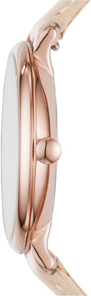 Fossil Jacqueline Watch for Women, Quartz movement with Stainless steel and leather Strap