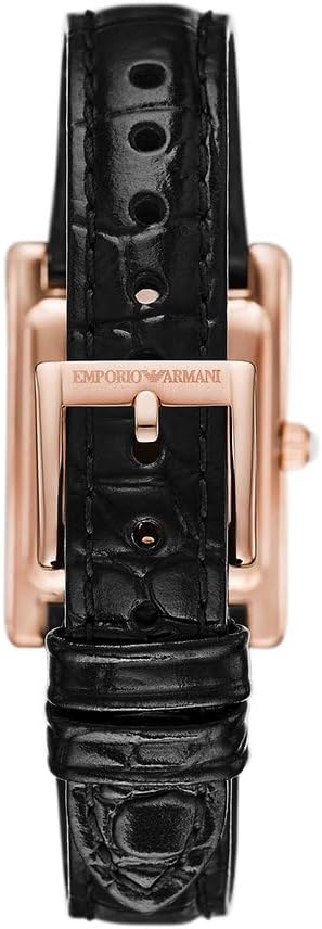 Emporio Armani horloge voor dames, kwartsuurwerk en kastmaat 31 mm met roestvrij stalen, lederen of siliconen band