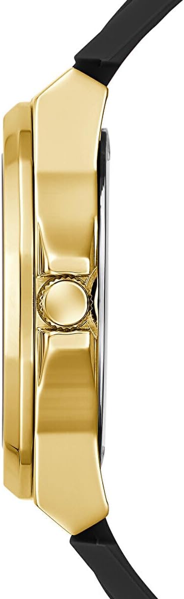 GUESS Vrouwen Analoge Quartz Horloge met Roestvrij stalen Band GW0599L2, goud, strip