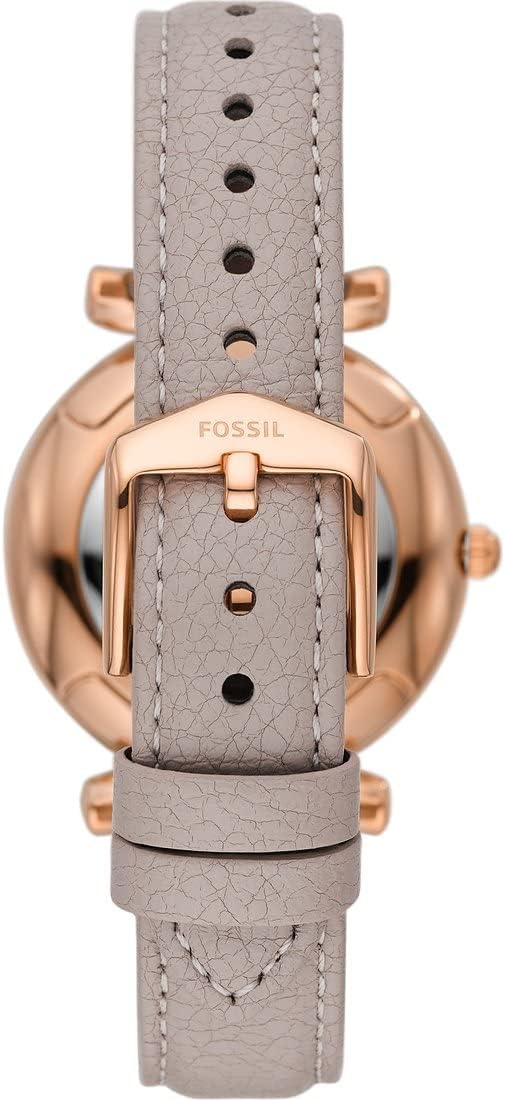 Fossil Carlie Watch for Women, Quartz movement with Stainless steel or Leather Strap