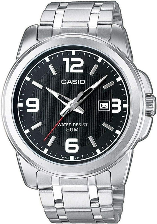 Casio Analoog kwartshorloge voor heren, met roestvrij