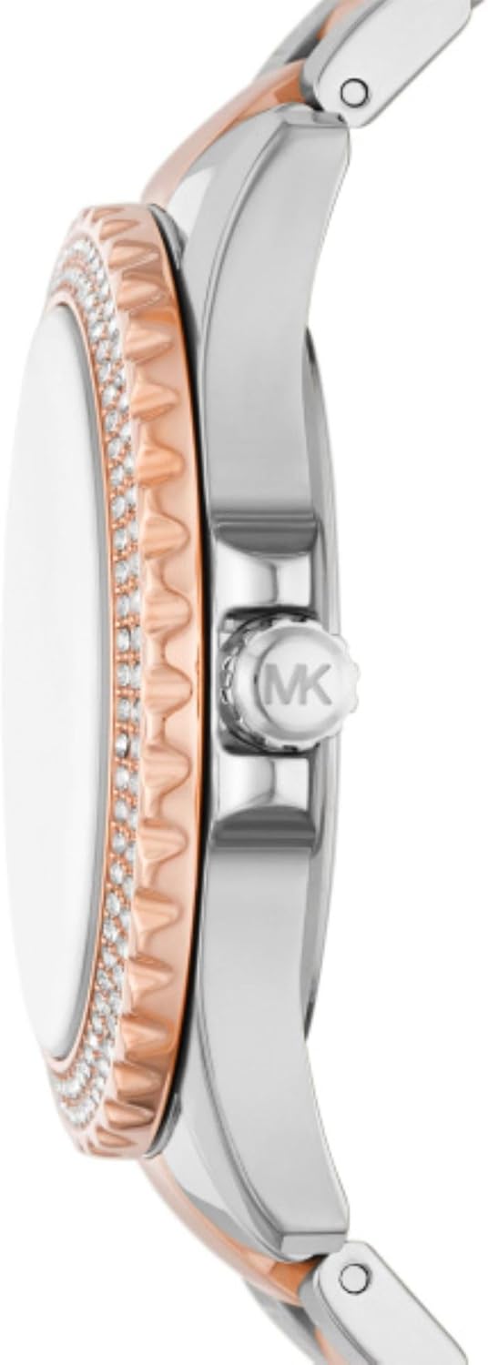 Michael Kors Everest Horloge voor dames, Quartz uurwerk met chronograaf en roestvrij stalen of siliconen band
