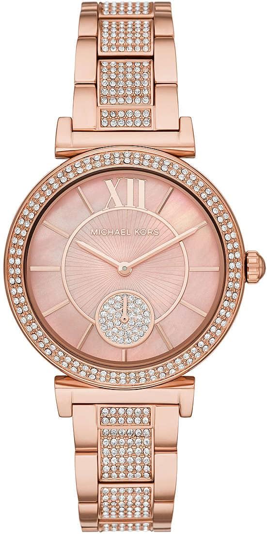 Michael Kors Abbey Horloge voor dames, kwartsuurwerk met horlogeband van roestvrij staal