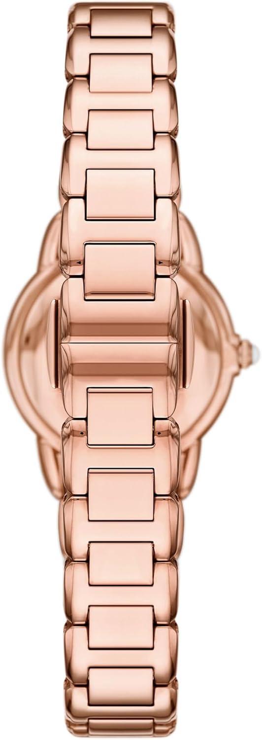 Emporio Armani Horloge Voor Dames, Driehandig Quartz uurwerk en 32mm kastmaat met roestvrij stalen, lederen of siliconen band
